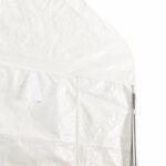 Belvédère avec toit blanc 4,46x5,88x3,75 m polyéthylène – Image 5
