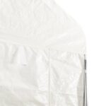 Belvédère avec toit blanc 6,69x5,88x3,75 m polyéthylène – Image 5
