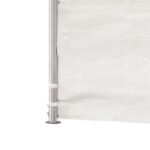 Belvédère avec toit blanc 6,69x5,88x3,75 m polyéthylène – Image 6