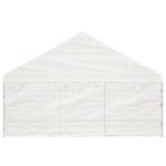 Belvédère avec toit blanc 8,92x5,88x3,75 m polyéthylène – Image 4