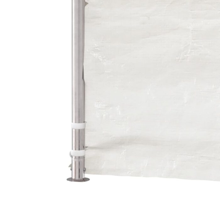 Belvédère avec toit blanc 8,92x5,88x3,75 m polyéthylène – Image 6