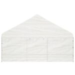 Belvédère avec toit blanc 11,15x5,88x3,75 m polyéthylène – Image 4