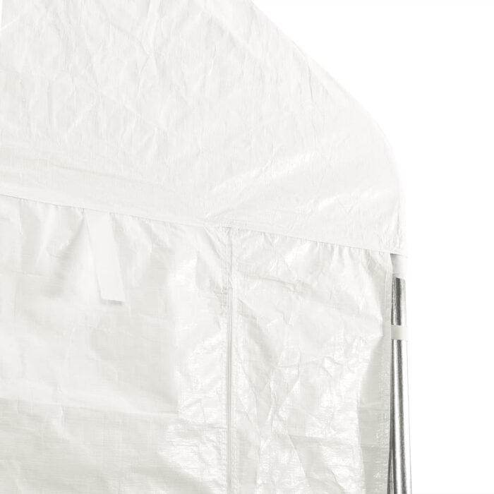 Belvédère avec toit blanc 13,38x5,88x3,75 m polyéthylène – Image 5