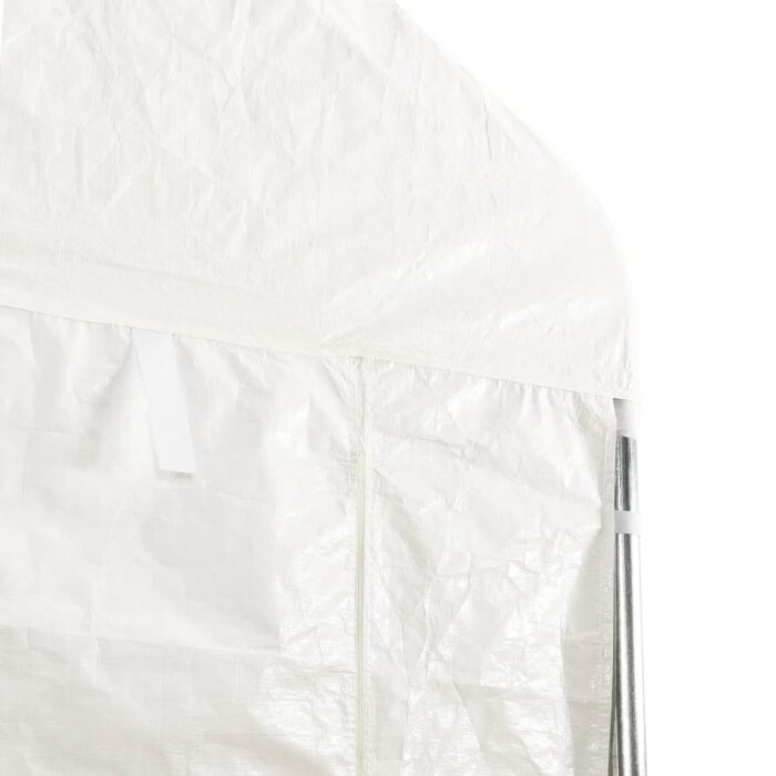 Belvédère avec toit blanc 17,84x5,88x3,75 m polyéthylène – Image 5