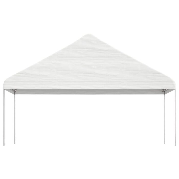 Belvédère avec toit blanc 15,61x5,88x3,75 m polyéthylène – Image 2