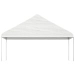 Belvédère avec toit blanc 17,84x5,88x3,75 m polyéthylène – Image 2