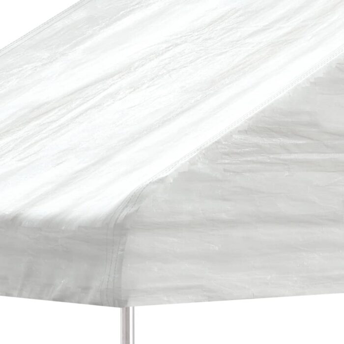 Belvédère avec toit blanc 17,84x5,88x3,75 m polyéthylène – Image 3