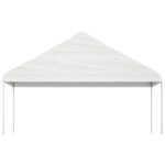Belvédère avec toit blanc 20,07x5,88x3,75 m polyéthylène – Image 2