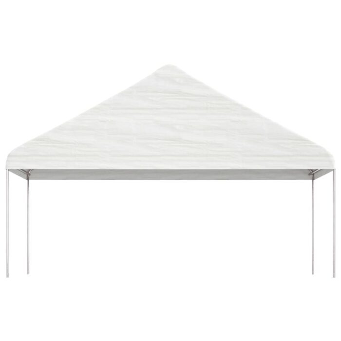 Belvédère avec toit blanc 20,07x5,88x3,75 m polyéthylène – Image 2