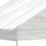 Belvédère avec toit blanc 20,07x5,88x3,75 m polyéthylène – Image 3