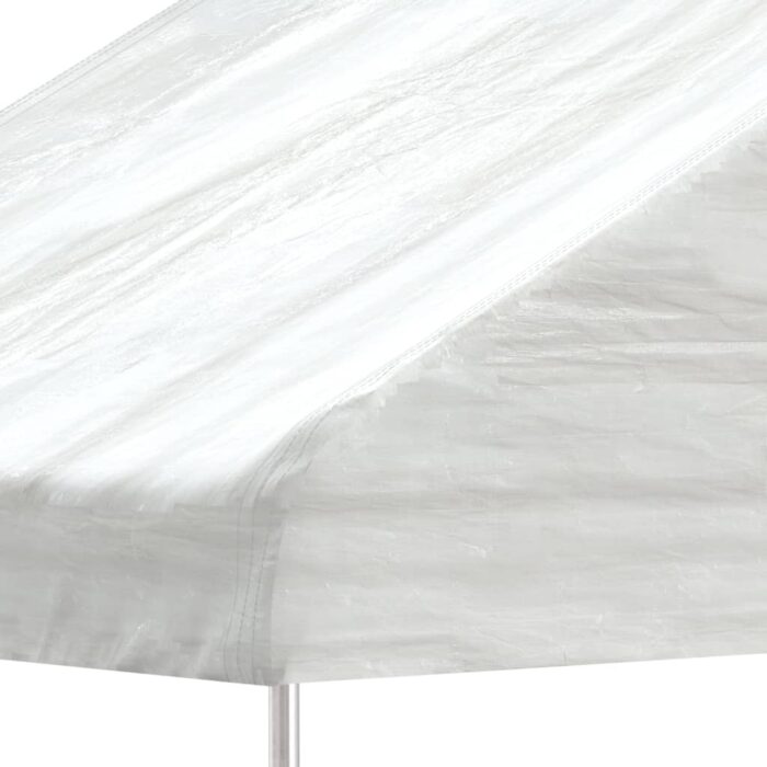 Belvédère avec toit blanc 20,07x5,88x3,75 m polyéthylène – Image 3