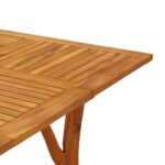 Table de jardin 85x85x75 cm Bois d'acacia solide – Image 3