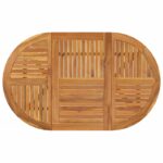 Table de jardin 150x90x75 cm Bois d'acacia solide – Image 2