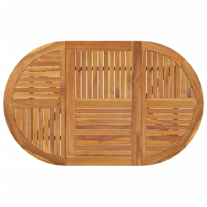 Table de jardin 150x90x75 cm Bois d'acacia solide – Image 2