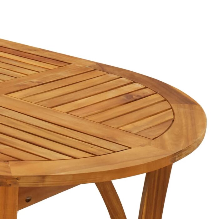 Table de jardin 150x90x75 cm Bois d'acacia solide – Image 3