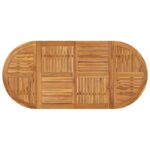 Table de jardin 200x90x75 cm Bois d'acacia solide – Image 2