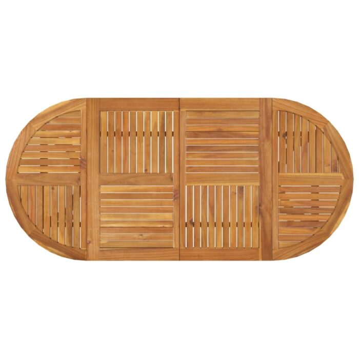 Table de jardin 200x90x75 cm Bois d'acacia solide – Image 2