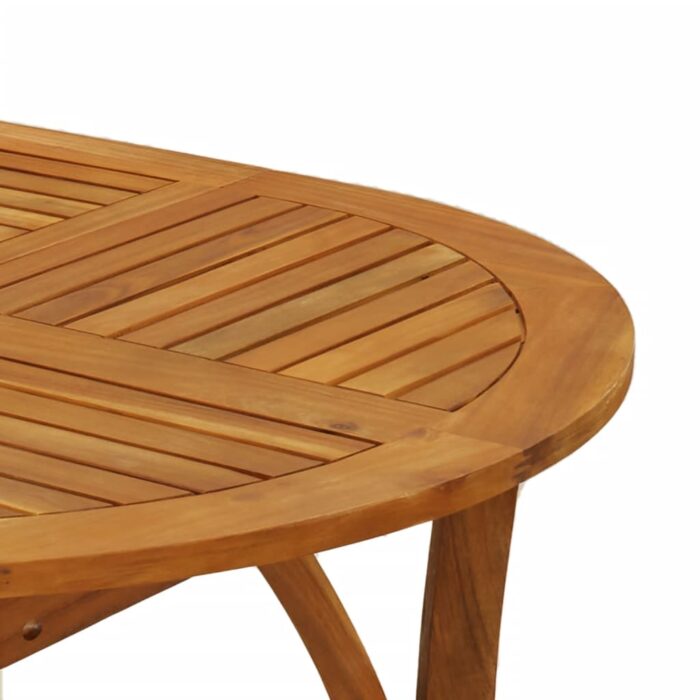 Table de jardin 200x90x75 cm Bois d'acacia solide – Image 3