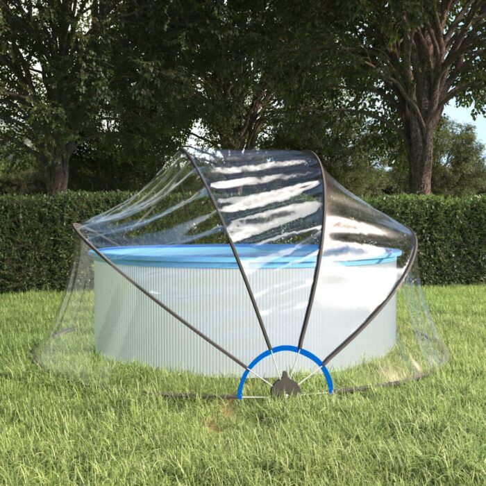Dôme de piscine rond 315x158 cm PVC – Image 1