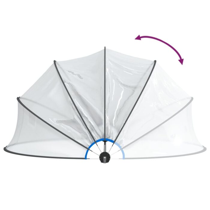 Dôme de piscine rond 467x234 cm PVC – Image 4