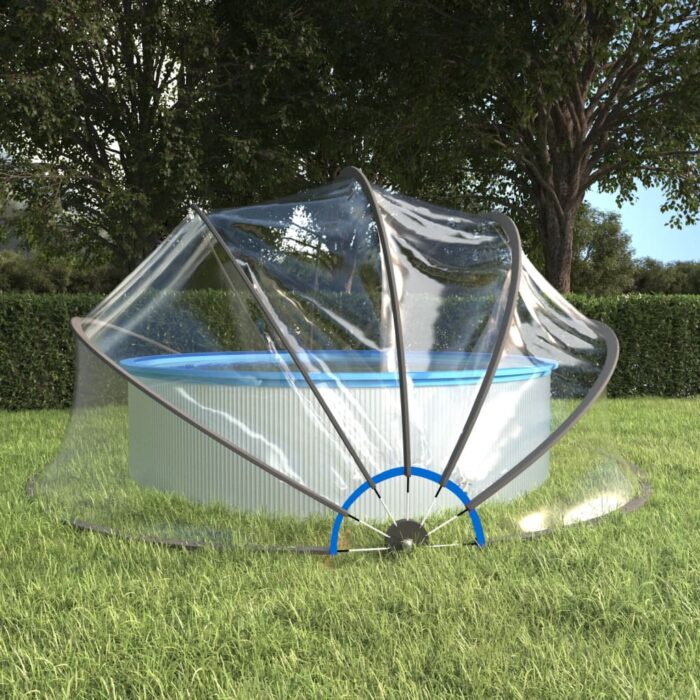 Dôme de piscine rond 467x234 cm PVC – Image 1