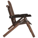 Banc de jardin à 2 places 119x85x98 cm bois massif d'épicéa – Image 2