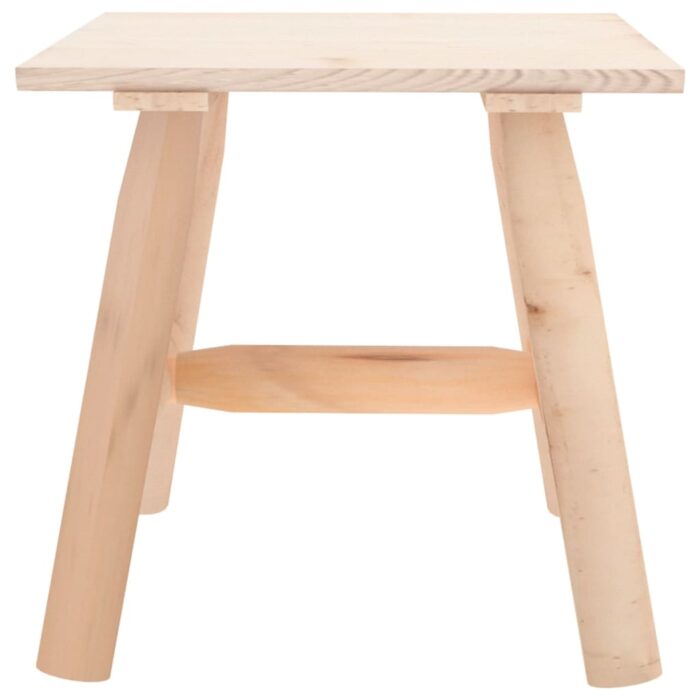 Table d'appoint 49x49x50 cm bois massif d'épicéa – Image 2