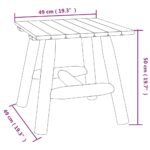 Table d'appoint 49x49x50 cm bois massif d'épicéa – Image 4