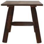 Table d'appoint 49x49x50 cm bois massif d'épicéa – Image 2