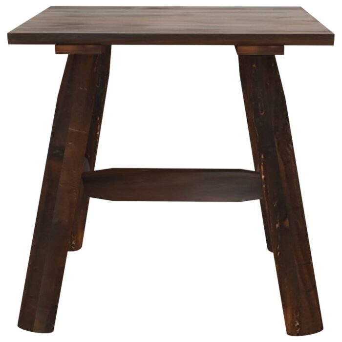 Table d'appoint 49x49x50 cm bois massif d'épicéa – Image 2