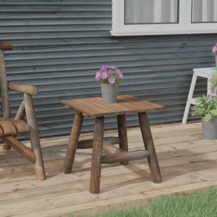 Table d'appoint 49x49x50 cm bois massif d'épicéa