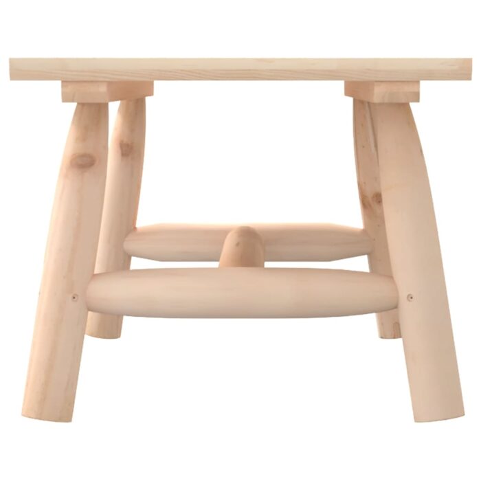 Table basse 90x50x41 cm bois massif d'épicéa – Image 2