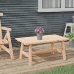 Table basse 90x50x41 cm bois massif d'épicéa