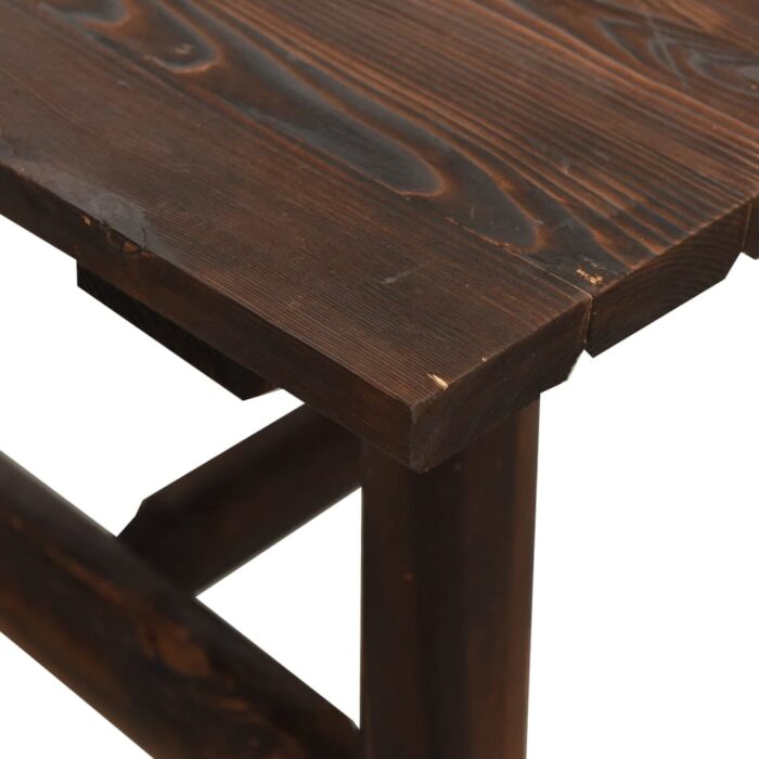 Table basse 90x50x41 cm bois massif d'épicéa – Image 3