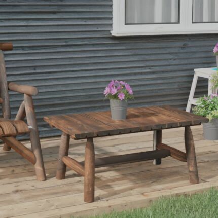 Table basse 90x50x41 cm bois massif d'épicéa