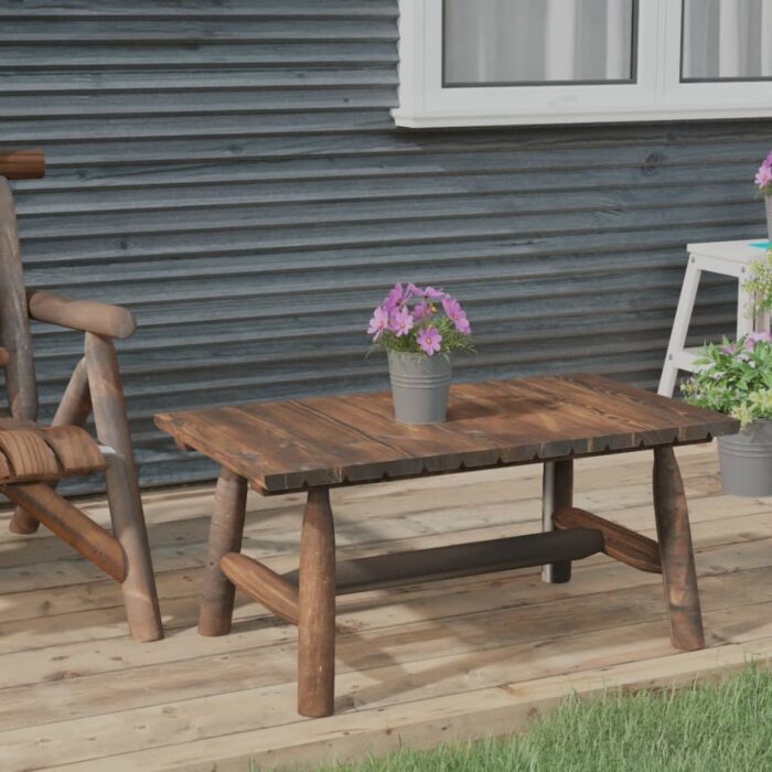 Table basse 90x50x41 cm bois massif d'épicéa – Image 1