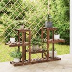 Support à fleurs 110x25x73 cm bois massif de sapin