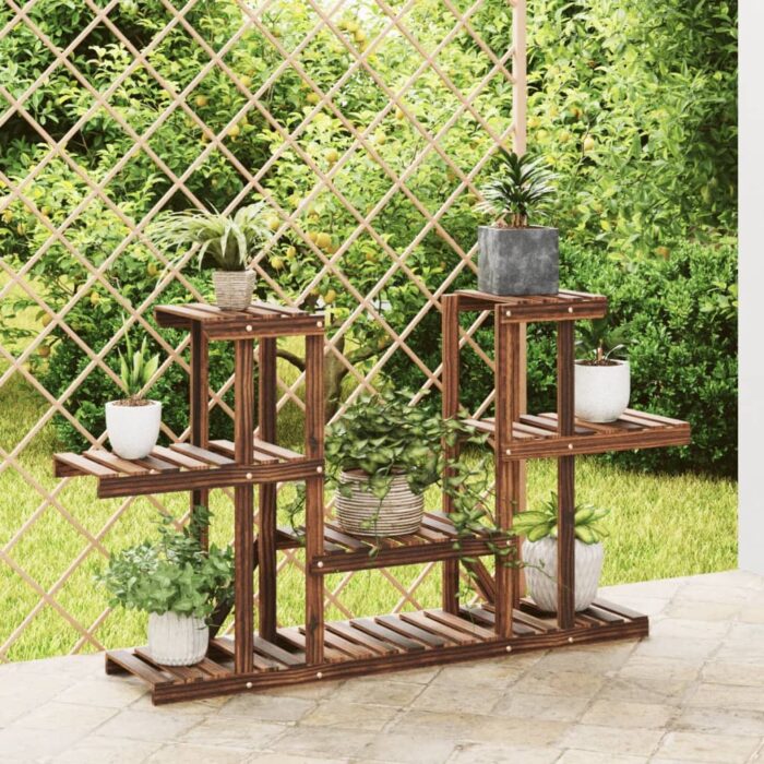 Support à fleurs 110x25x73 cm bois massif de sapin – Image 1