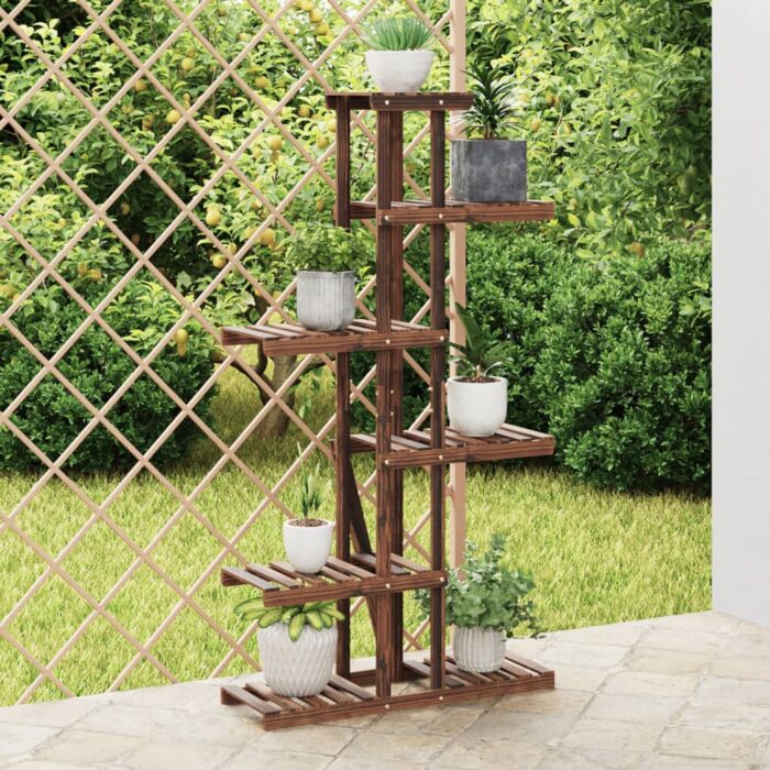 Support à fleurs 75x25x140,5 cm bois massif de sapin – Image 1