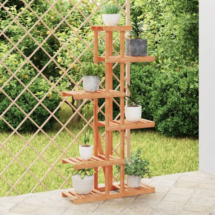 Support à fleurs 75x25x140,5 cm bois massif de sapin – Image 1