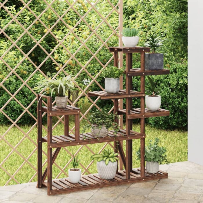 Support à fleurs 110x25x111 cm bois massif de sapin – Image 1