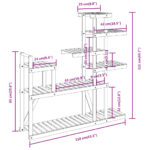 Support à fleurs 110x25x111 cm bois massif de sapin – Image 6