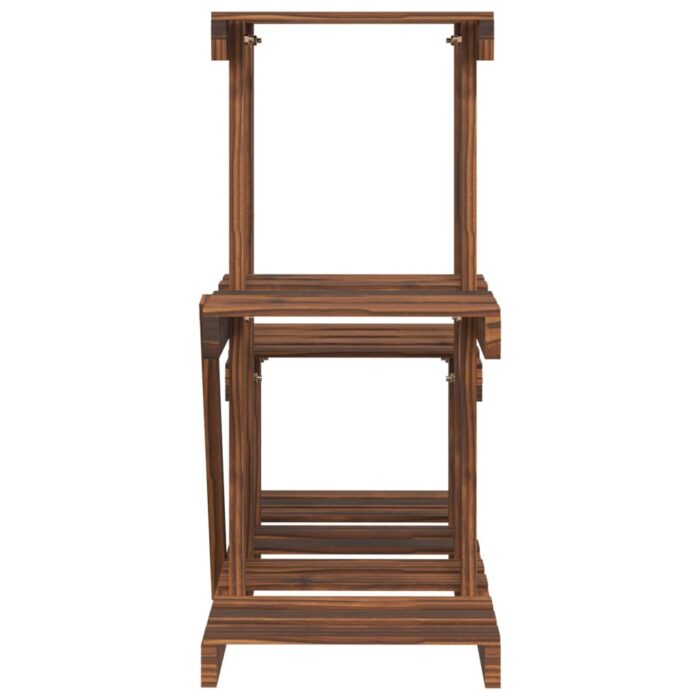 Support à fleurs 58x25x51 cm bois massif de sapin – Image 3