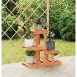Support à fleurs 58x25x51 cm bois massif de sapin
