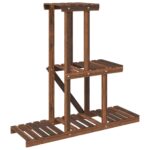 Support à fleurs 81x25x75,5 cm bois massif de sapin – Image 4