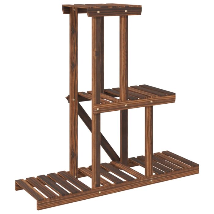 Support à fleurs 81x25x75,5 cm bois massif de sapin – Image 4