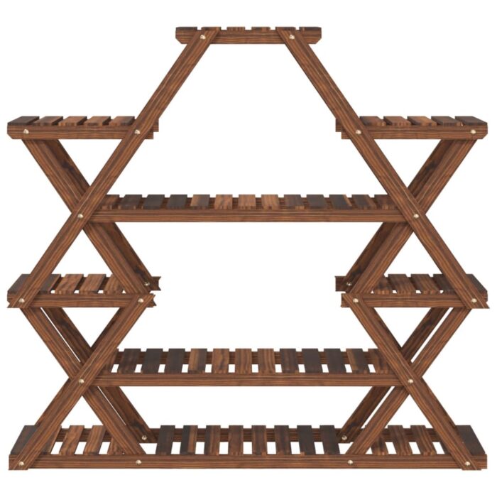 Support à fleurs 110x25x105 cm bois massif de sapin – Image 2