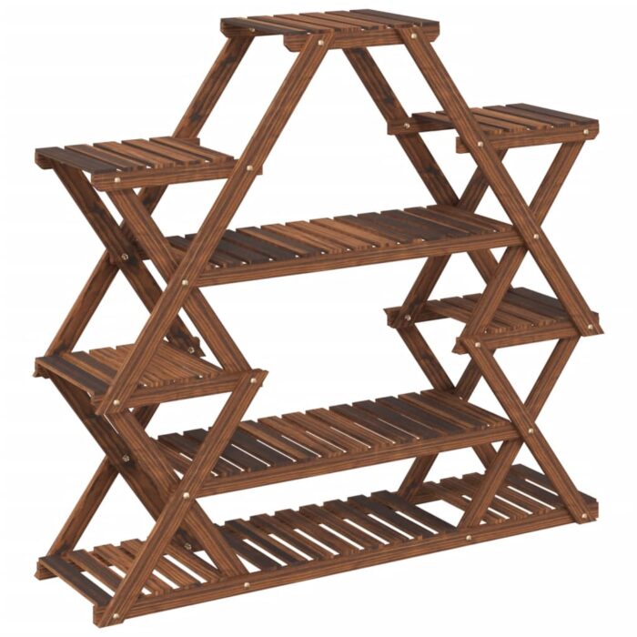 Support à fleurs 110x25x105 cm bois massif de sapin – Image 4
