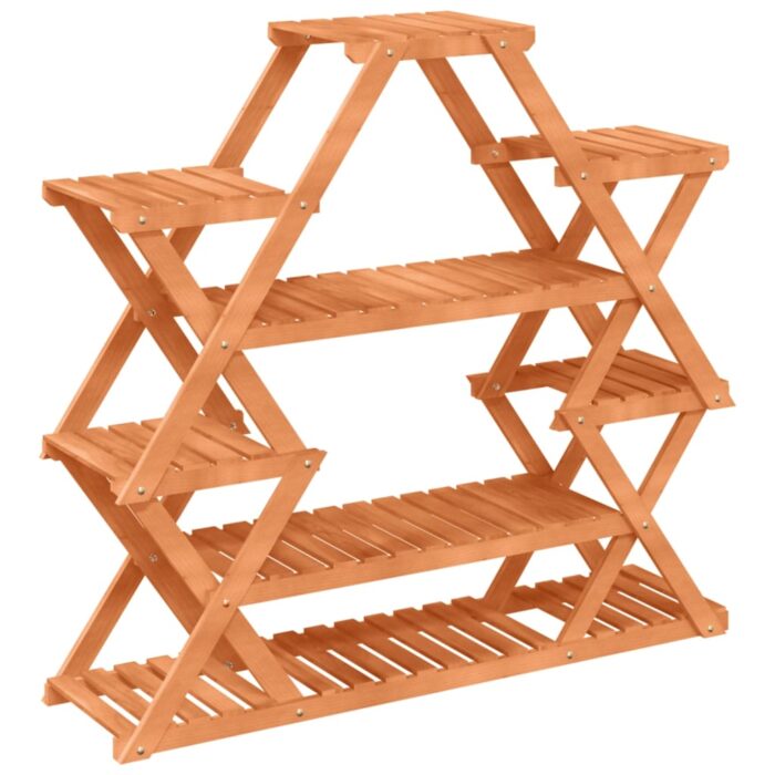 Support à fleurs 110x25x105 cm bois massif de sapin – Image 4