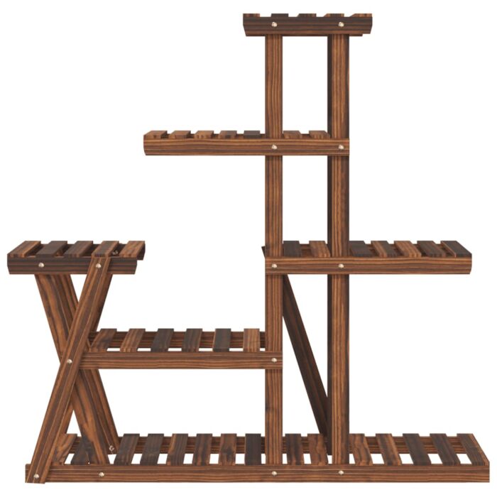 Support à fleurs 95x25x96 cm bois massif de sapin – Image 2